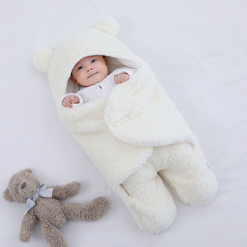Baby quilted sleeping bag wrapper