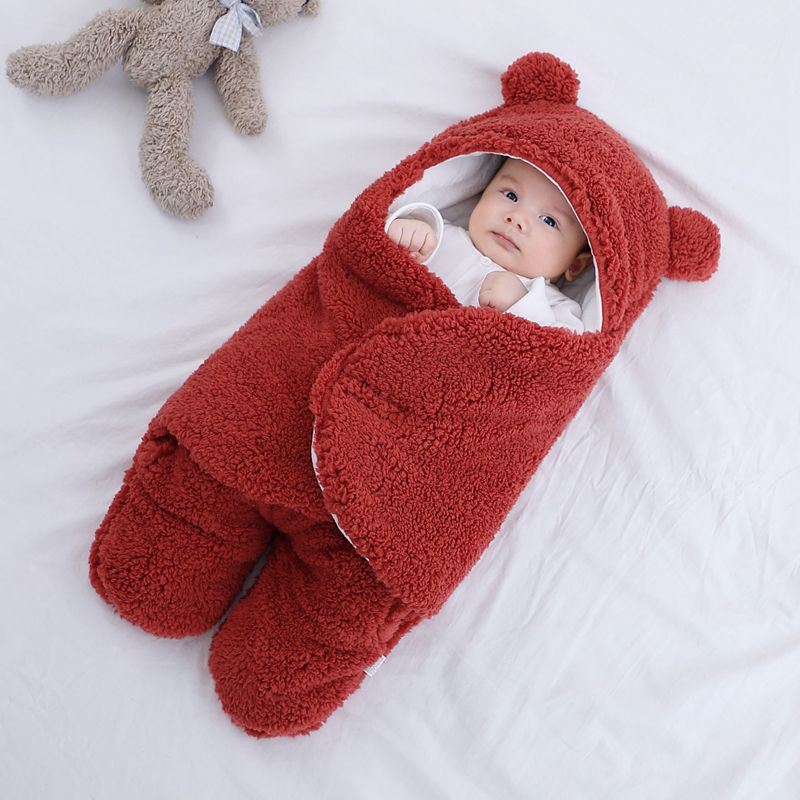 Baby quilted sleeping bag wrapper