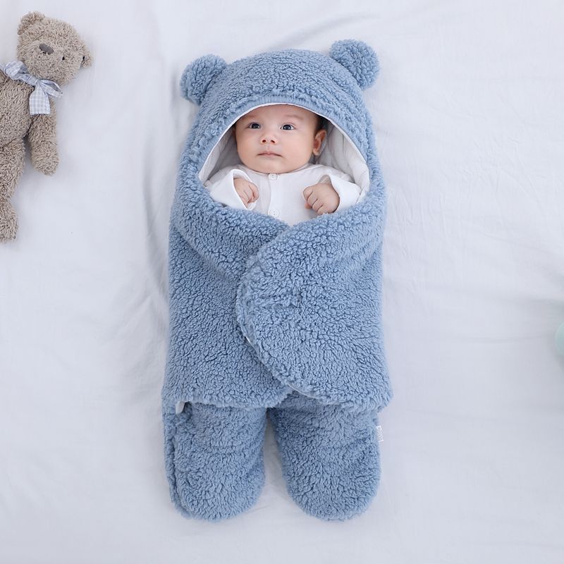Baby quilted sleeping bag wrapper