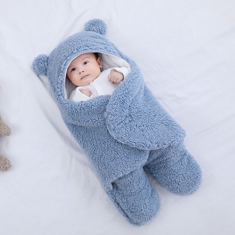 Baby quilted sleeping bag wrapper