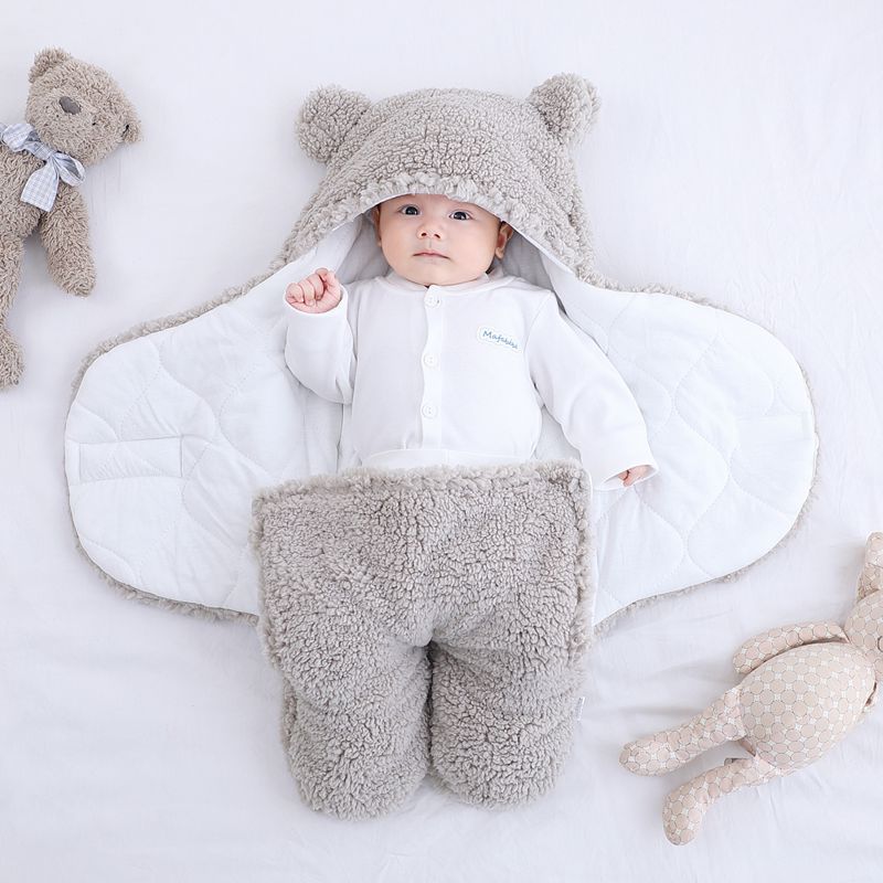 Baby quilted sleeping bag wrapper