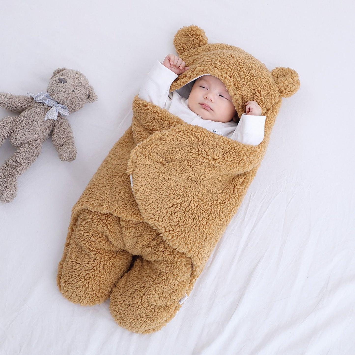 Baby quilted sleeping bag wrapper