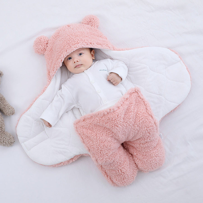 Baby quilted sleeping bag wrapper