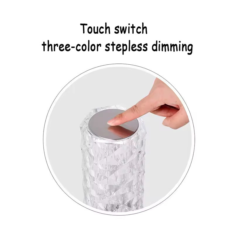 Rechargeable 16 color Crystal Table adjustable Lights