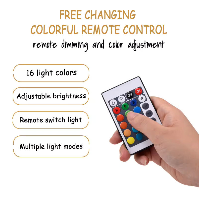 Rechargeable 16 color Crystal Table adjustable Lights