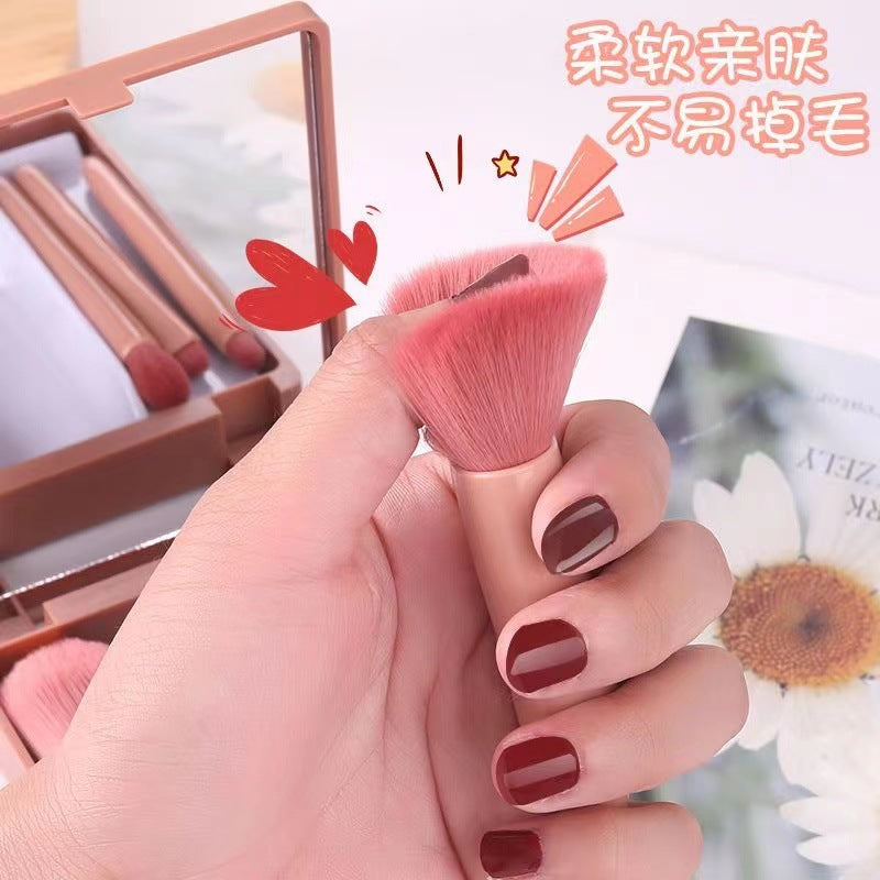 portable boxed makeup brush set