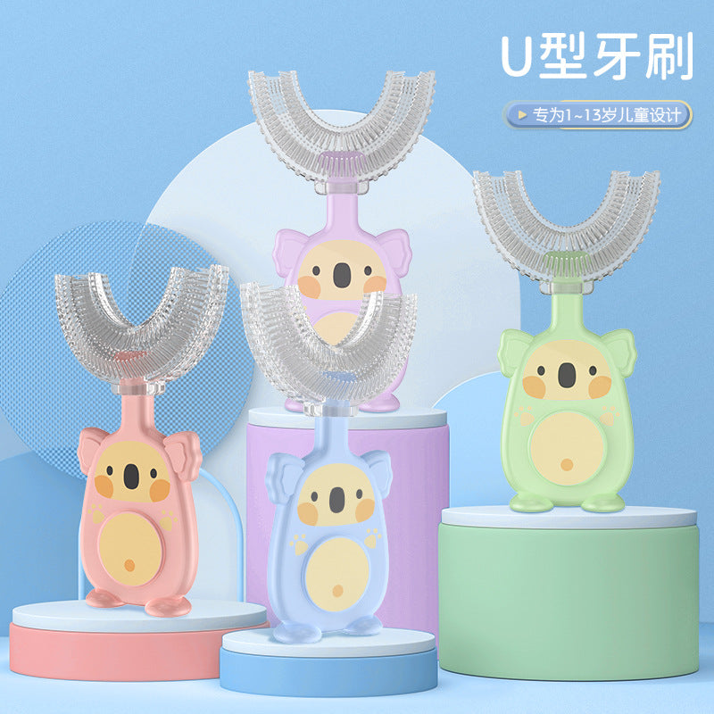 Children 360 U Shaped Silicone Toothbrush
