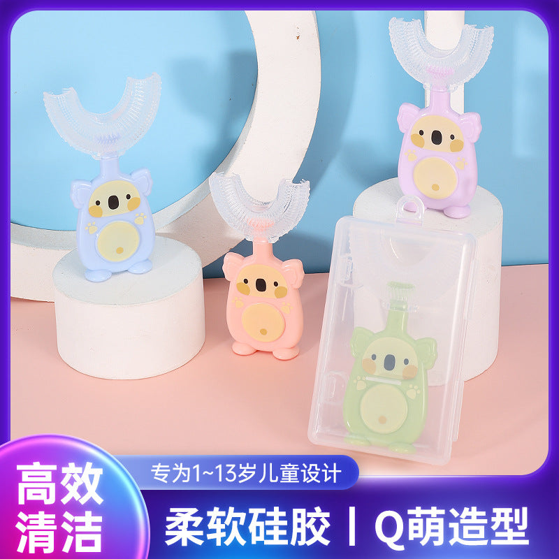 Children 360 U Shaped Silicone Toothbrush