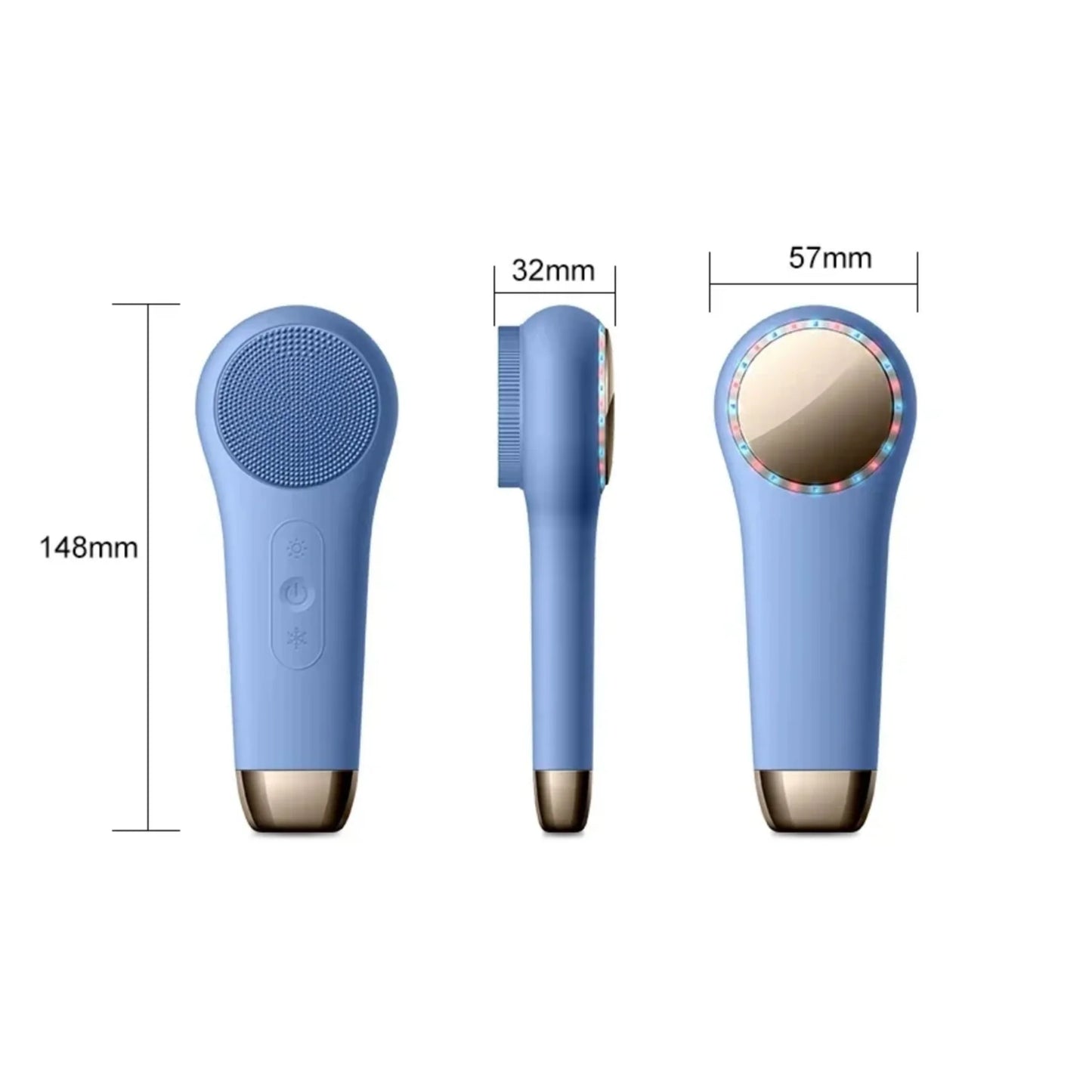 2-in-1 silicone Facial Cleansing Brush and Massager