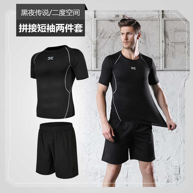 Running Suit Casual Men's Fitness Clothes quick-drying multi-Piece Set