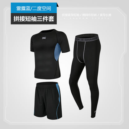 Running Suit Casual Men's Fitness Clothes quick-drying multi-Piece Set