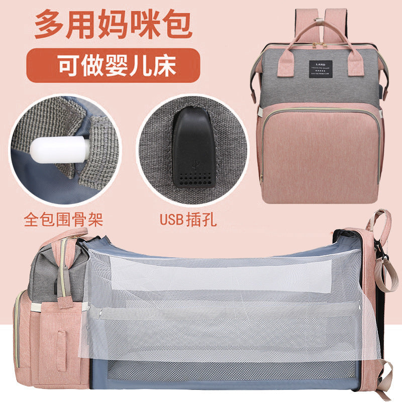 7-in-1 travel diaper bag backpack