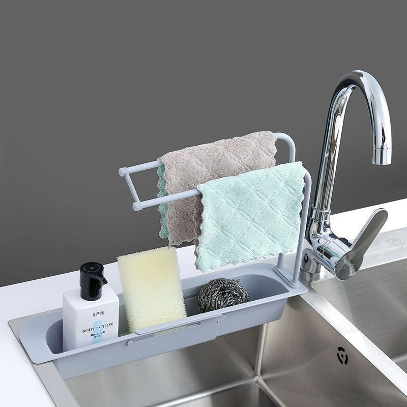 Telescopic Shelf Drain Water Rack