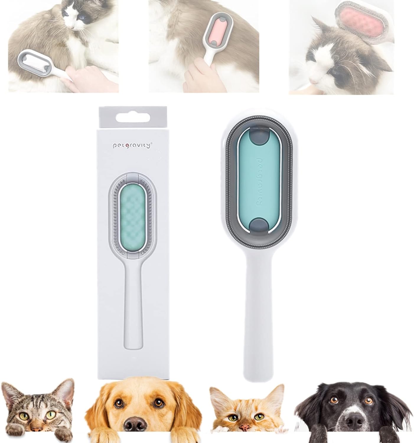 Pet cleaning and hair removal comb