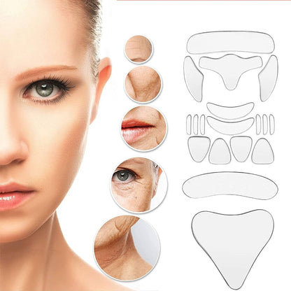 16 pcs Reusable Silicone Anti-wrinkle sticker