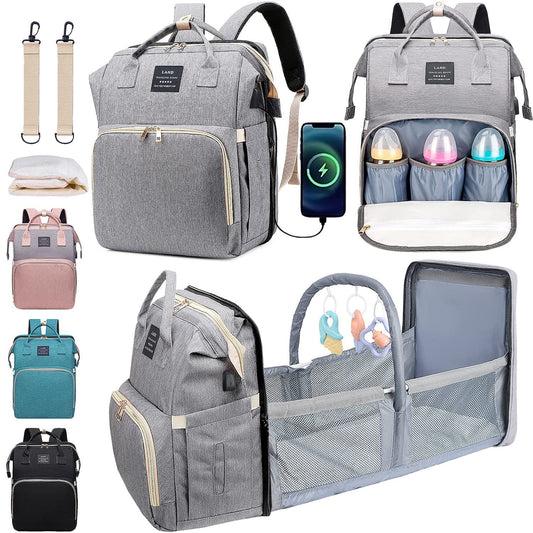 7-in-1 travel diaper bag backpack