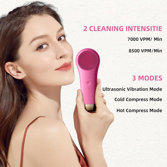 2-in-1 silicone Facial Cleansing Brush and Massager