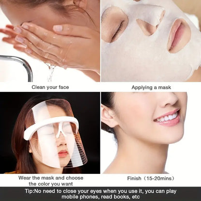 Wireless LED Light Therapy Facial Mask