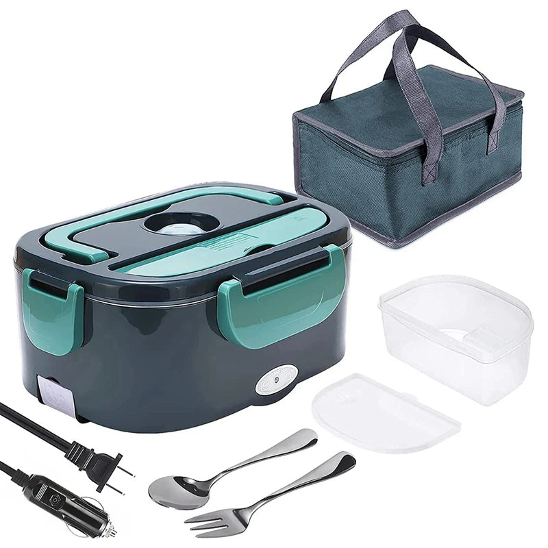 Portable electric heating lunch box