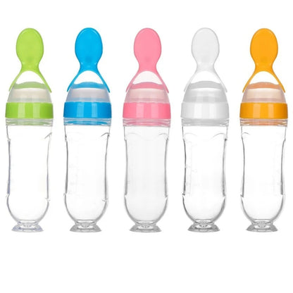 Silicone Baby Spoon Bottle Feeder