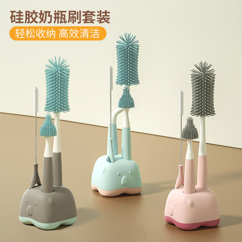 Silicone bottle brush