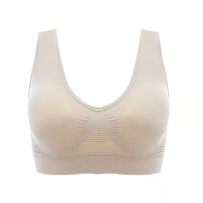 sport bra mesh hollow air hole