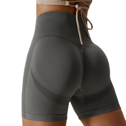 PeachFit Seamless High-Waisted Yoga Shorts