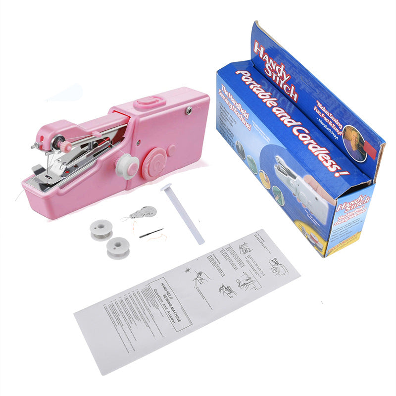 Portable hand-held sewing machine