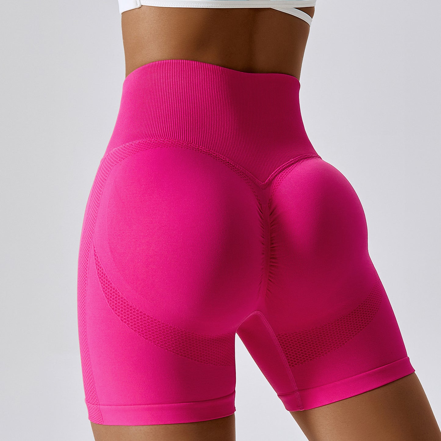 PeachFit Seamless High-Waisted Yoga Shorts