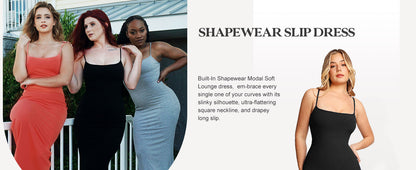 2 in 1 belly-controlling long skirt