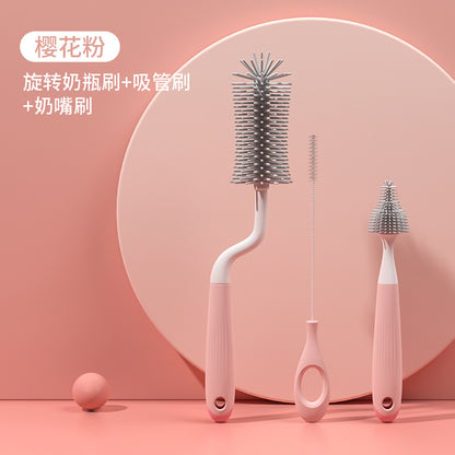 Silicone bottle brush