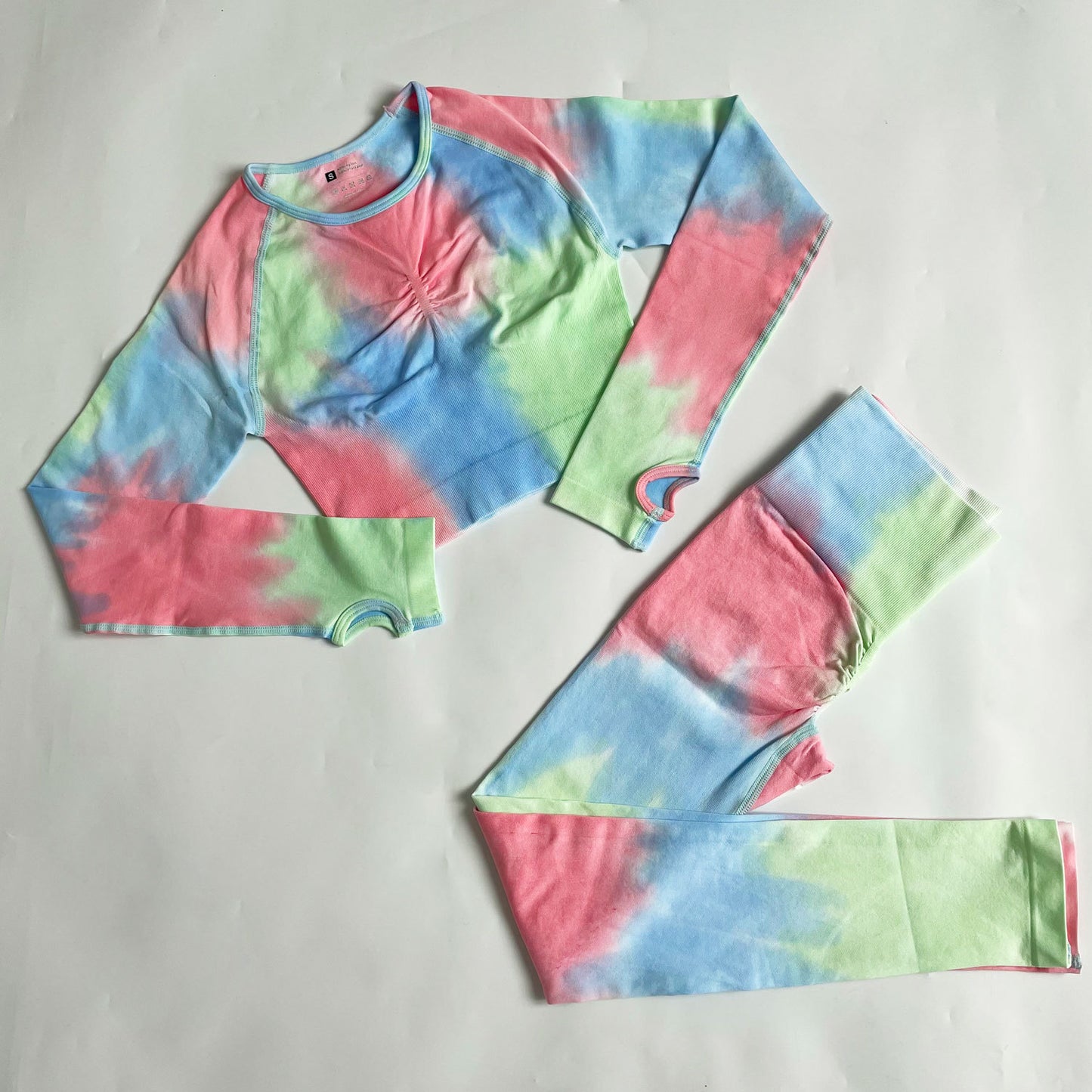 quick-drying Sports tie-dye bra and pants two-piece set