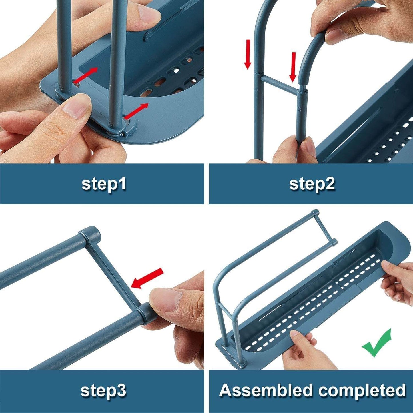 Telescopic Shelf Drain Water Rack